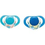 Chicco Physio Πιπίλα Σιλικόνης με Κρίκο Μπλε Καραβάκι, 12m+ 2τμχ