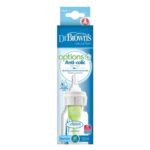 DrBrowns Natural Flow Options Anti-Colic Πλαστικό Μπιμπερό με στενό Λαιμό 120ml