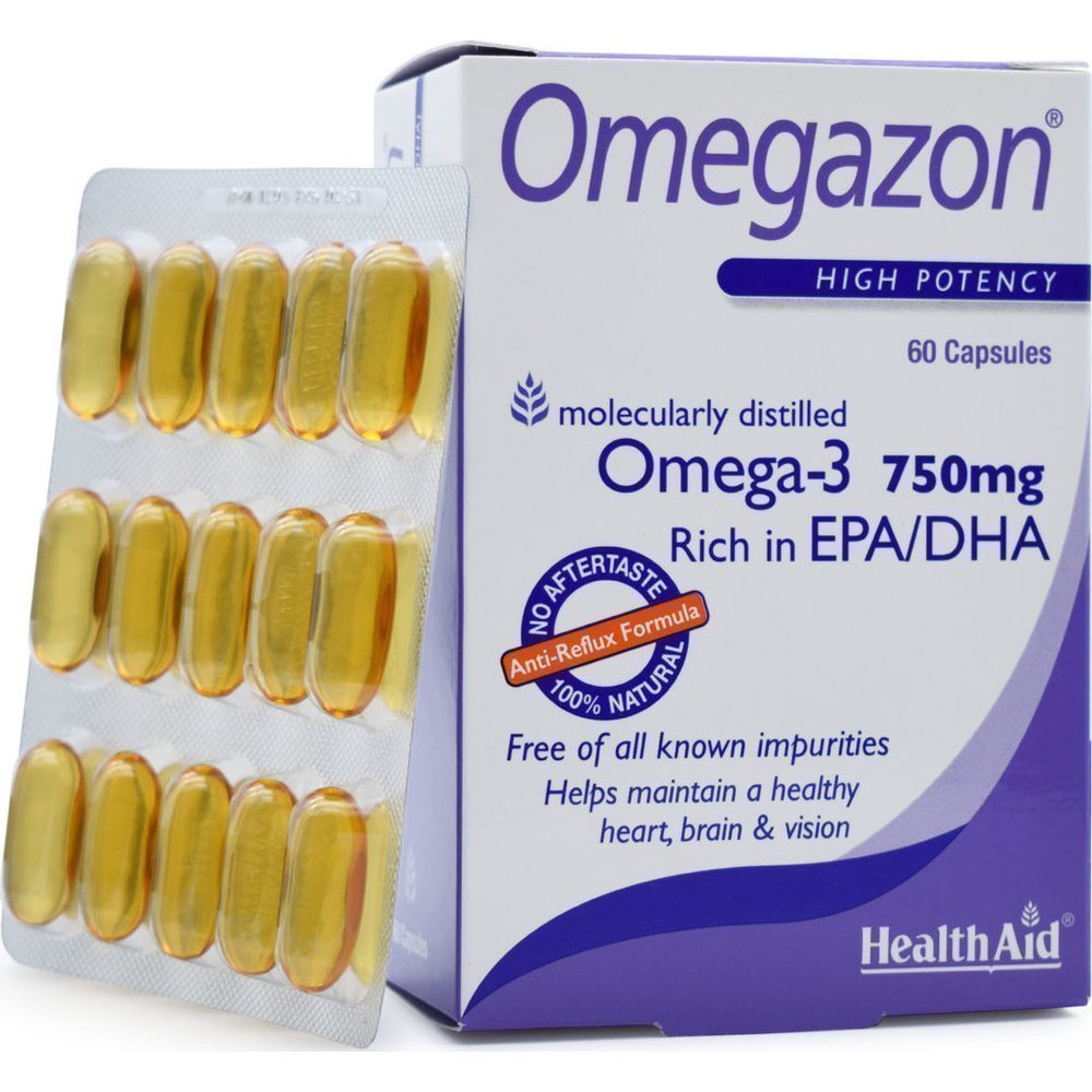 HealthAid-Omegazon-Omega3-Large-299 Health Aid Omegazon 750mg 60x κάψουλες - Image 1