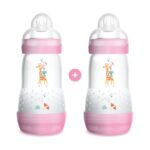 Mam Easy Start Anti-Colic Set 2 Μπιμπερό Pink 2+ Μηνών 2x260ml