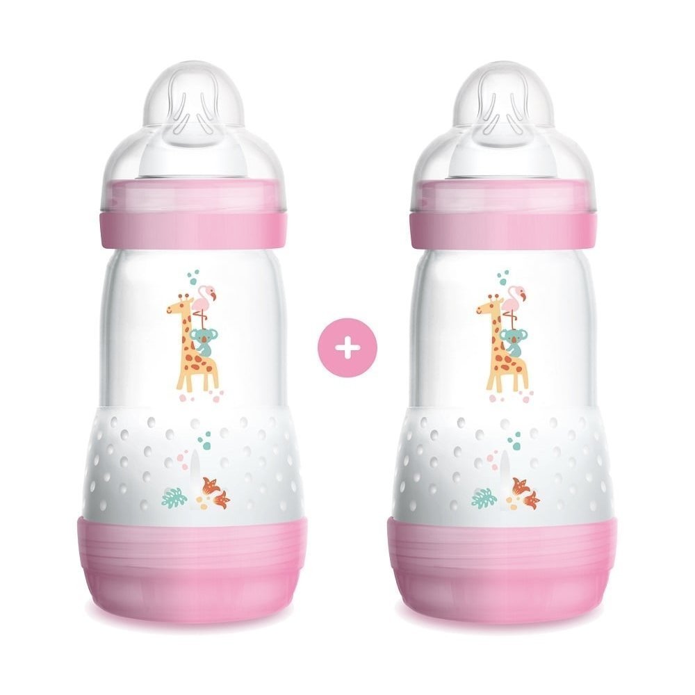 Mam-Easy-Start-2-Months-Pink-82 Mam Easy Start Anti-Colic Set 2 Μπιμπερό Pink 2+ Μηνών 2x260ml - Image 1