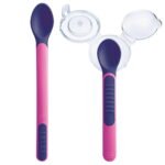 Mam Heat Sensitive Spoons & Cover Pink 6+ Μηνών