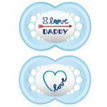 Mam I Love Mummy & Daddy Pacifier Blue 16+ Μηνών