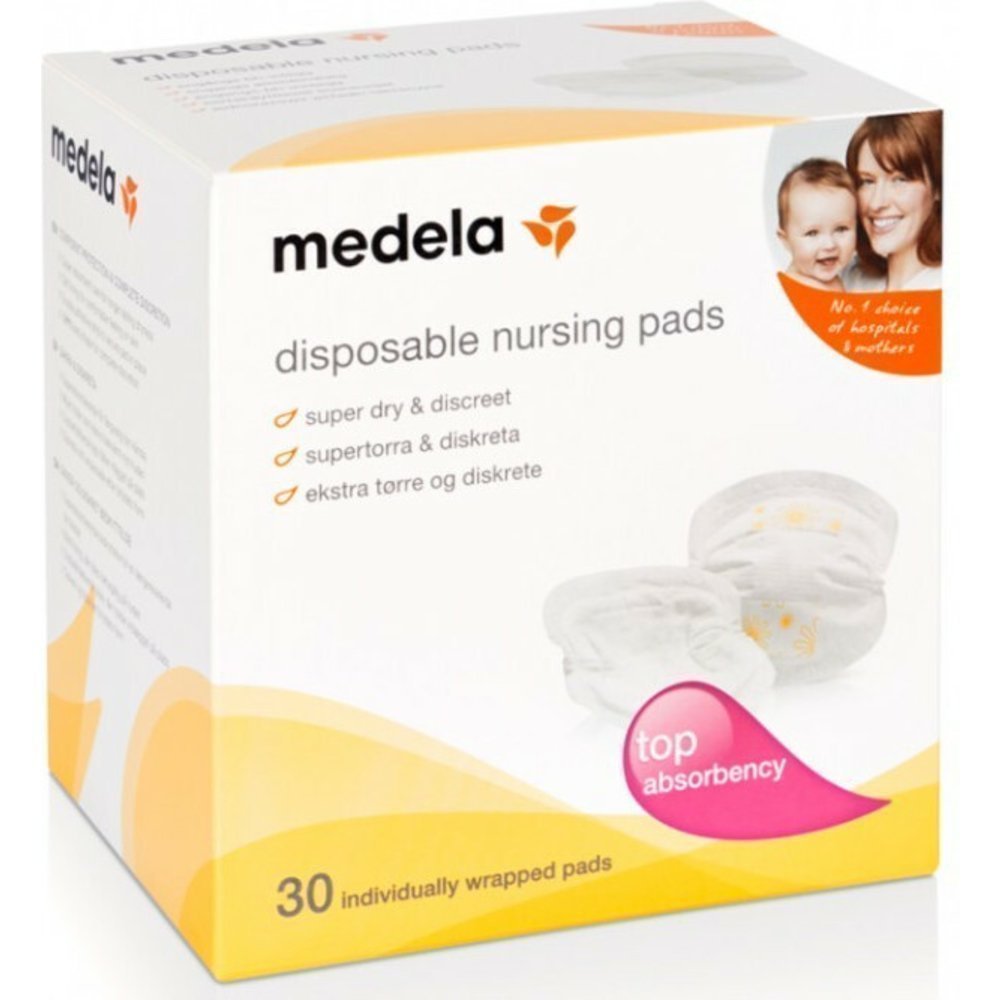 Medela-Safe-Dry-Nursing-Pads-122 Medela Safe & Dry Disposable Nursing Pads x30 - Image 1