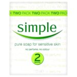 Simple Pure Soap for Sensitive Skin 2x Bars