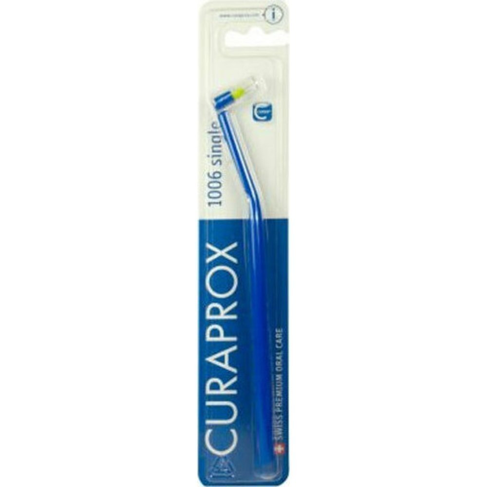 Curaprox-1006-Single-Blue-136 Curaprox CS 1006 Single Μπλε - Πράσινο - Image 1