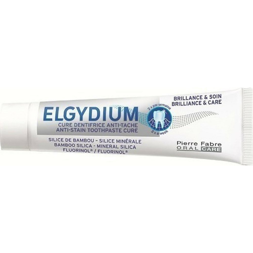 Elgydium-Anti-Stain-Toothpaste-Cure-220 Elgydium Brilliance & Soin Brilliance & Care Λευκαντική Οδοντόπαστα Τζελ 30ml - Image 1