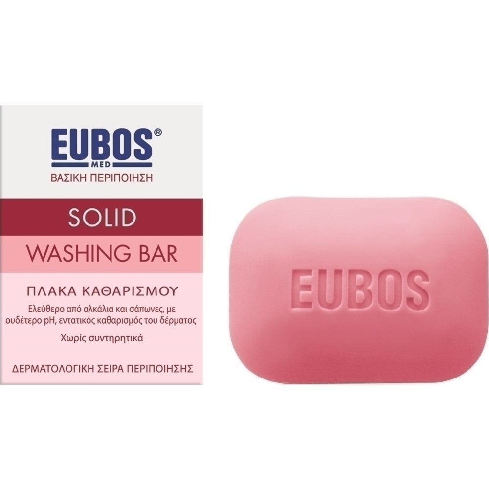 Eubos-Med-Red-Solid-Washing-Bar-356 Eubos Red Solid Washing Bar 125gr - Image 1