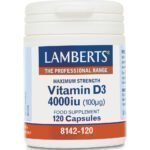 Lamberts Vitamin D3 4000iu 120 κάψουλες
