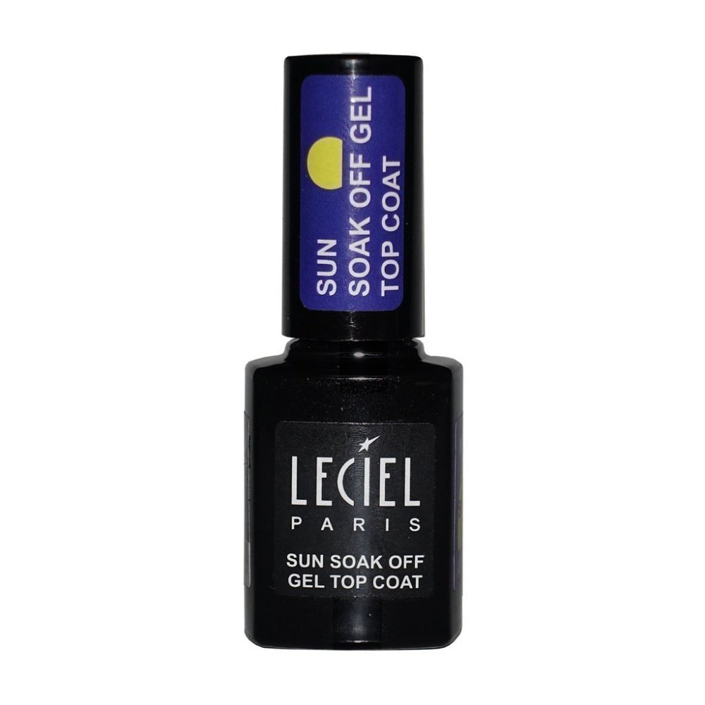 Leciel-Nail-Sun-Soak-111-221 Leciel Nails Sun Soak Off Gel Top Coat 111 Black - Image 1