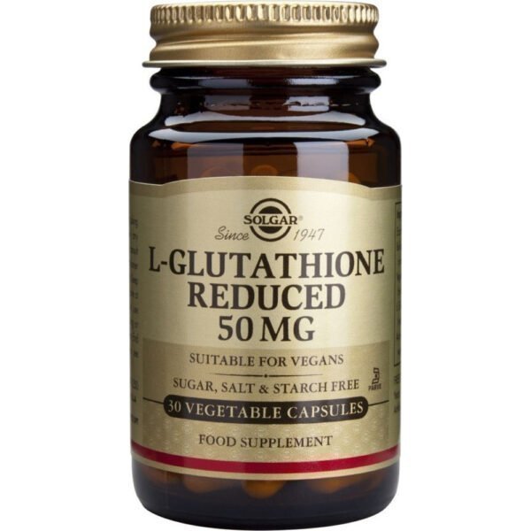 Solgar L-Glutathione 50mg 30 φυτικές κάψουλες