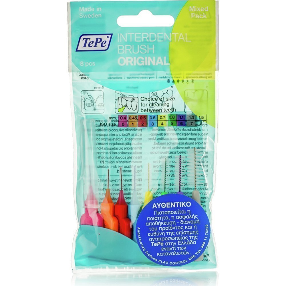 TePe-Interdental-Brush-Original-SMix-79 TePe Original Mixed Pack 8τμχ - Image 1
