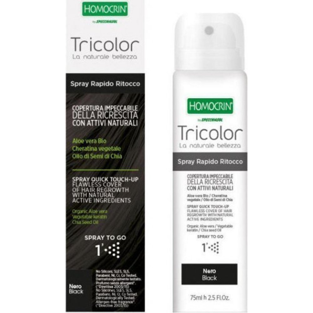 Tricolor-Spray-Black-401 Homocrin Tricolor Spray Black 75ml - Image 1