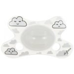Difrax Pacifier Natural Silicone Glow In The Dark Clouds 0-6m