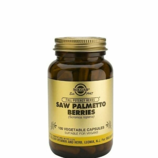 Solgar Saw Palmetto Berries Συμπλήρωμα για την Υγεία του Προστάτη - 100 φυτικές κάψουλες
