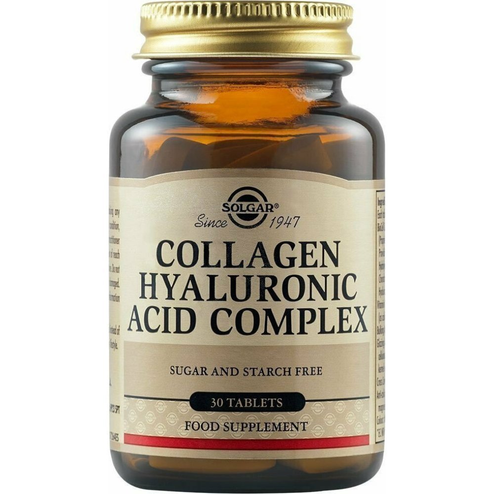 Solgar-Collagen-Hyaluronic-Acd-Complex-30tabs-12321 Solgar Collagen Hyaluronic Acid Complex 120mg 30 ταμπλέτες - Image 1