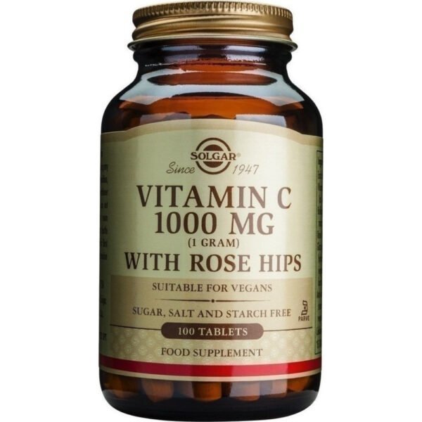 Solgar Vitamin C 1000mg with Rose Hips 100 ταμπλέτες