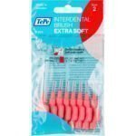 TePe Extra Soft Μεσοδόντια Βουρτσάκια 0.5mm σε χρώμα Κόκκινο 8τμχ