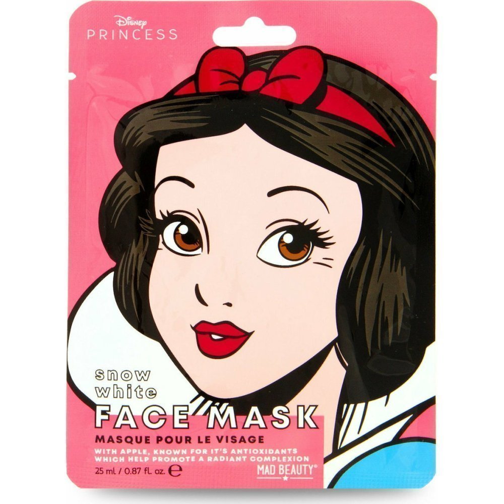 Disney-Face-Mask-Snow-White-987321 Mad Beauty Disney Princess Snow White Face Mask 1τμχ - Image 1