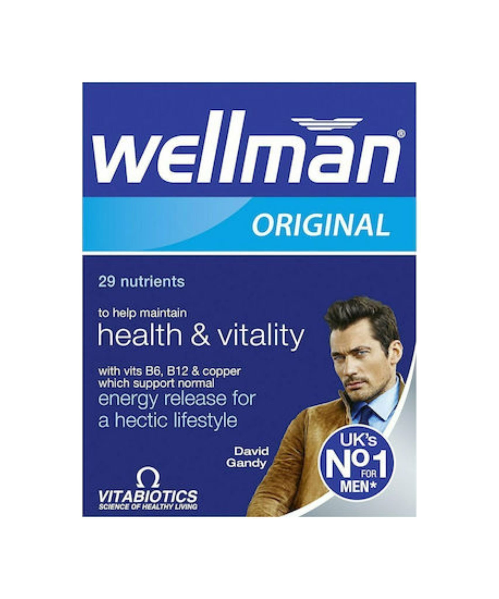 Vitabiotics Wellman Original 29 Nutrients David Gandy 30 ταμπλέτες για ...