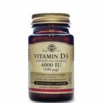 Solgar Vitamin D3 4000IU 60 φυτικές κάψουλες