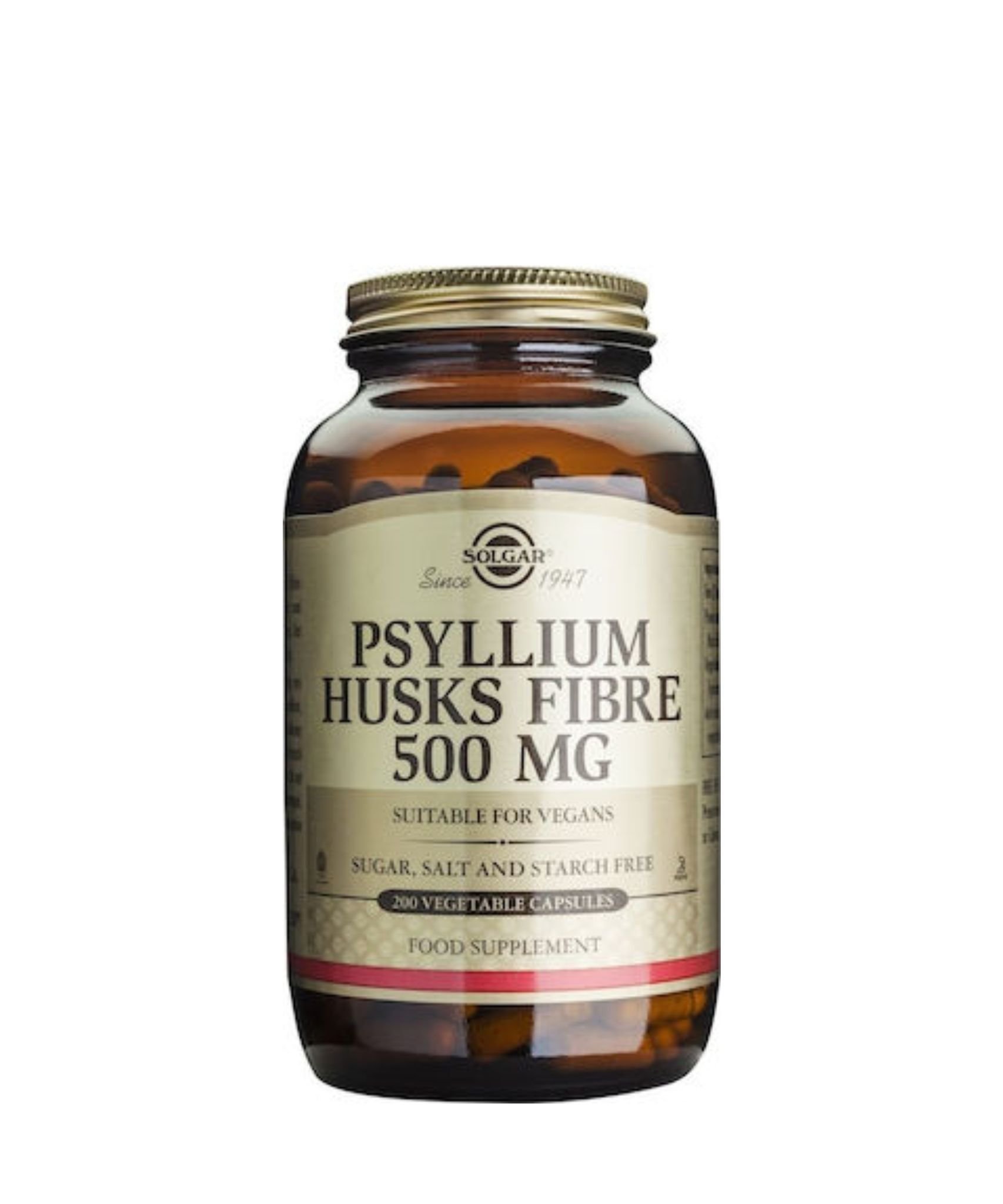 1000x1000 - 2023-01-14T095706.928 Solgar Psyllium Husks Fibre, Vegicaps, 200 x 500mg - Image 1