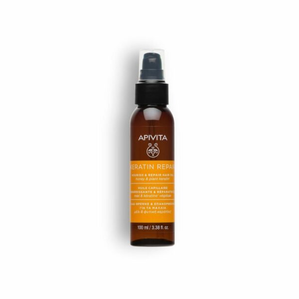 Apivita Nourish & Repair Honey & Plant Keratin, Hair Oil, 100ml