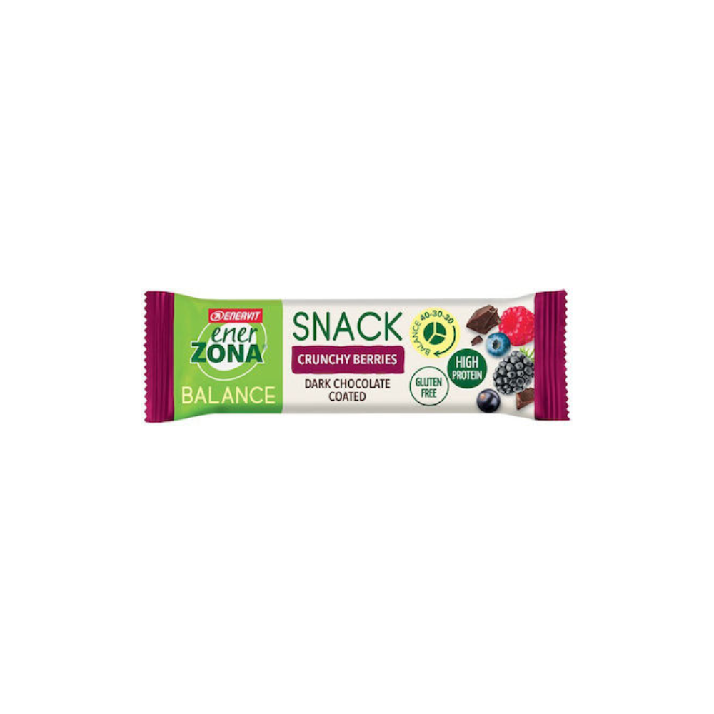 7290002427094 (11) Enerzona Enervit Balance Snack Μπάρα Πρωτεΐνης με Γεύση Crunchy Berries 33gr - Image 1