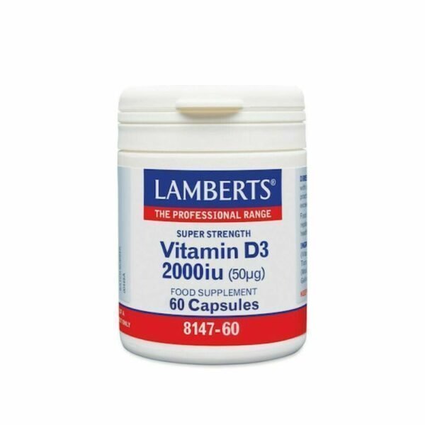 Lamberts Vitamin D3 2000iu 60 κάψουλες