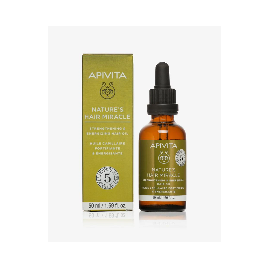 7290002427094 - 2023-10-05T114941.728 Apivita Nature's Hair Miracle, Hair Oil, 50ml - Image 1