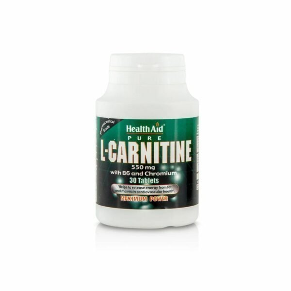 H/ Aid L - Carnitine B6 & Chromium, Tablets, 30 x 550mg