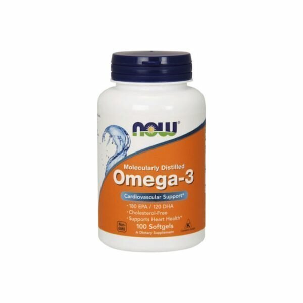 Now Foods Molecularly Distilled Omega 3 Ιχθυέλαιο 100 μαλακές κάψουλες