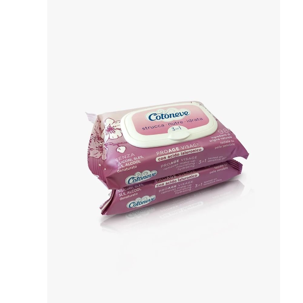 7290002427094 - 2024-03-22T162233.887 Cotoneve Proage 3 In 1 Make - Up Remover Duo Pack, Wipes, 2x20 - Image 1