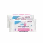 Sebamed Baby Water Cleansing (1+1Free), Wipes, 2x60