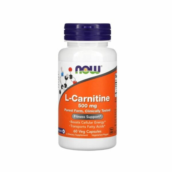 Now L - Carnitine, Vegicaps, 60 x 500mg
