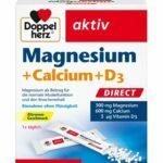 Doppel Herz Magnesium + Calcium + Vit. D3 Direct (1+1Free), Sachets, 2x20 x 300mg+600mg+5mcg