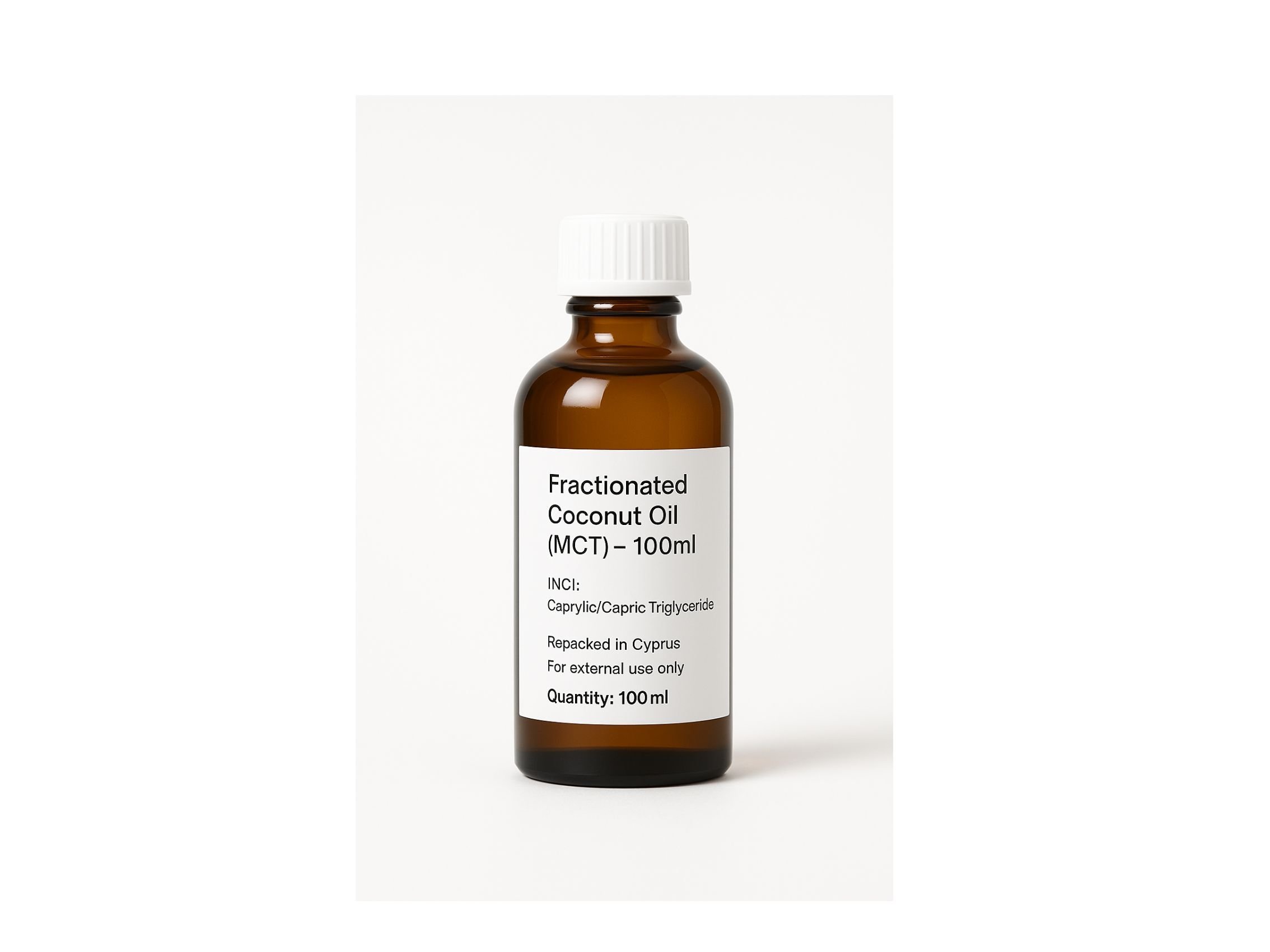 7736320 (34) Fractionated Coconut Oil (MCT) – 100ml | Κλασματοποιημένο Λάδι Καρύδας - Image 1