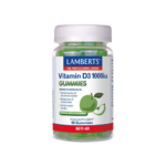 Lamberts Vitamin D3 Natural Apple 60 Gummies 1000iu
